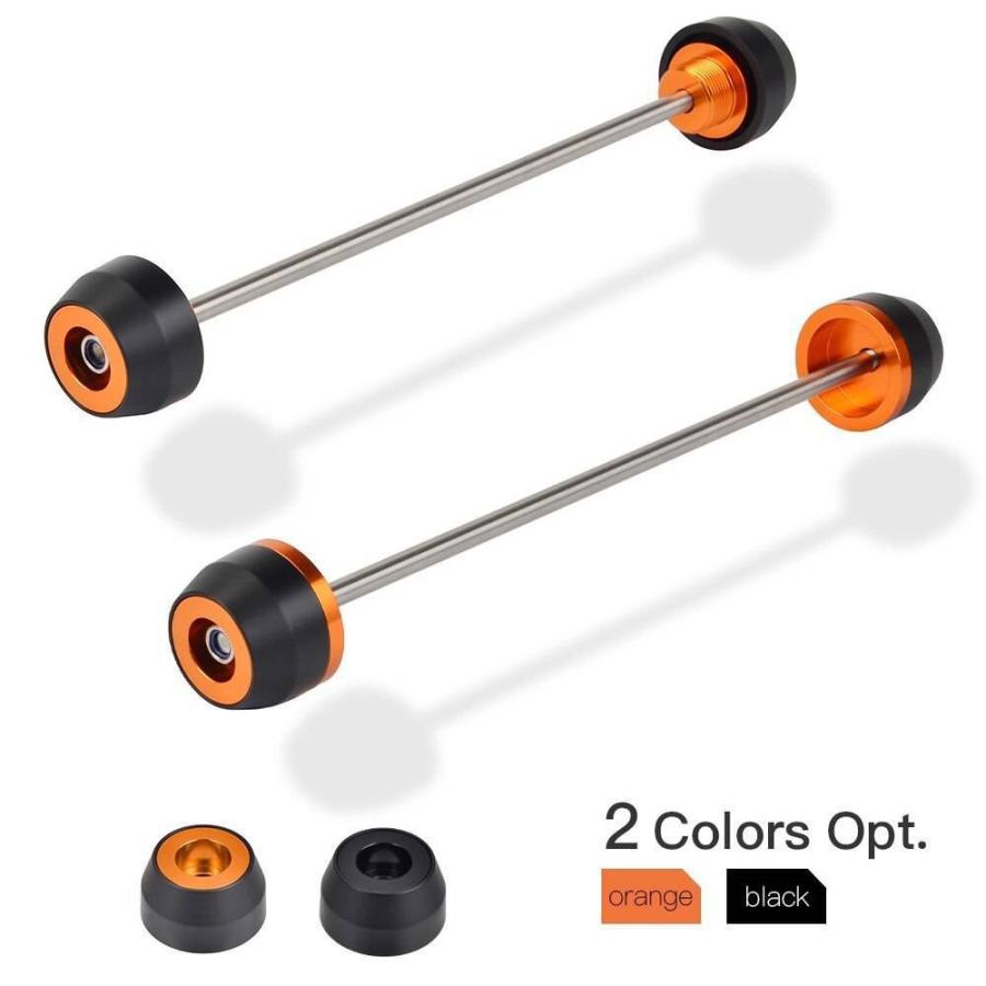 フロントリア車軸スライダーホイールクラッシュプロテクターカスタム高品質KTM 1050 1190 1290 ADVスーパーアドベンチャーR S 2013-2021 | 