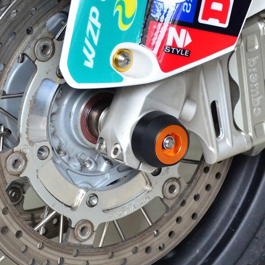 フロントリア車軸スライダーホイールクラッシュプロテクターカスタム高品質KTM 1050 1190 1290 ADVスーパーアドベンチャーR S 2013-2021 |  | 04