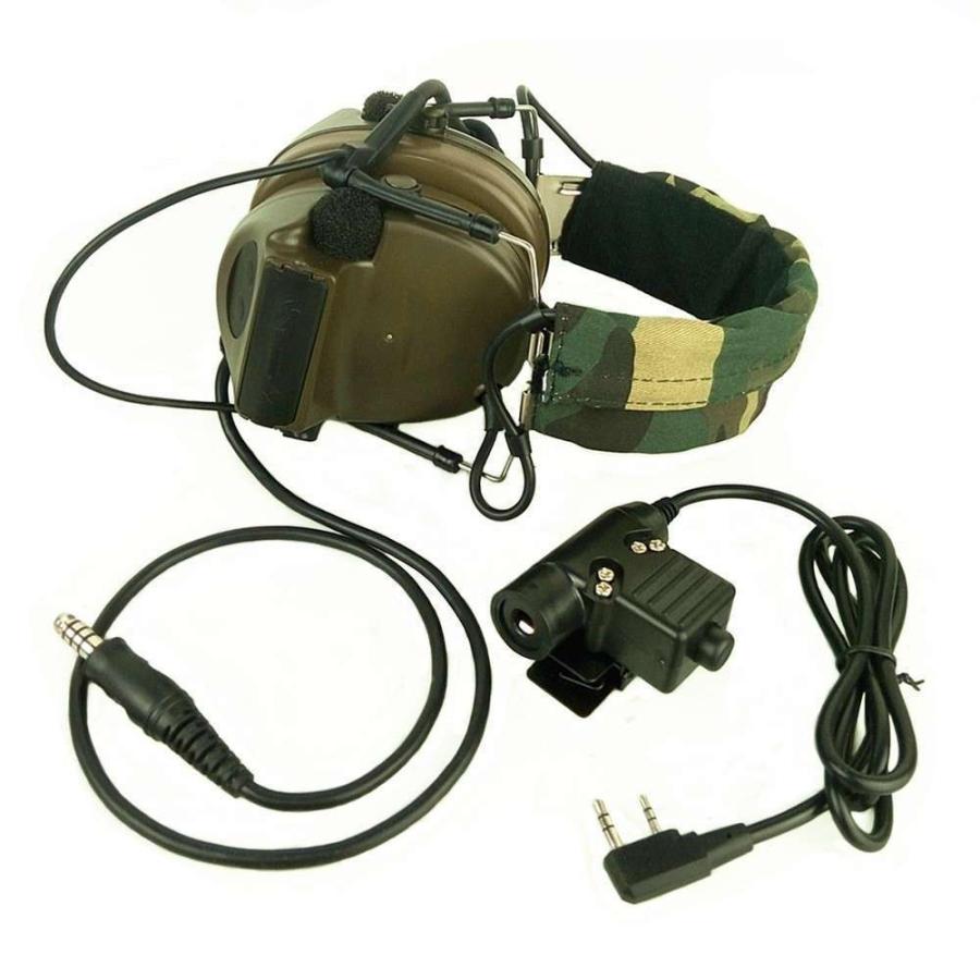 Z U94 PTT　ヘッドフォン　Kenwood 2 Way Pin Comtac II　ノイズリダクションヘッドセット　ウォ?