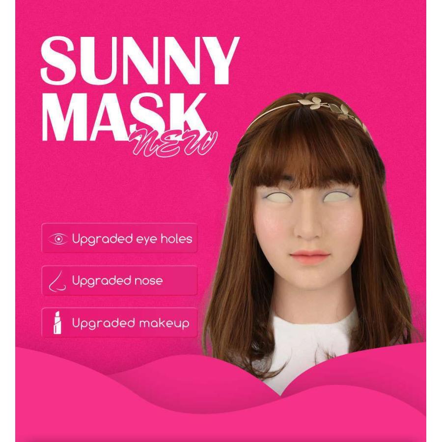 ROANYER 男性用 サニー クロスドレッサー シリコン 人工皮膚 トランスジェンダー リアルラテックス マスク セクシーコスプレ(20210円)