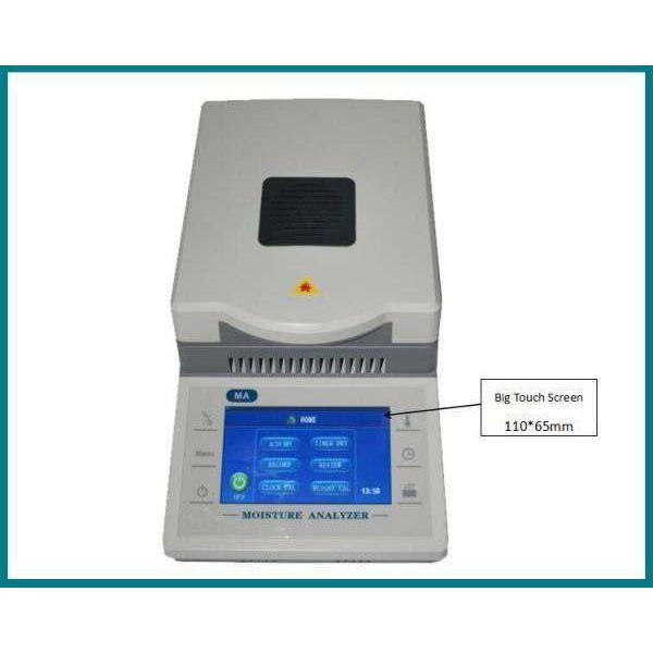 50g 5mgハロゲン乾電池180℃急速加熱タッチスクリーン水分計