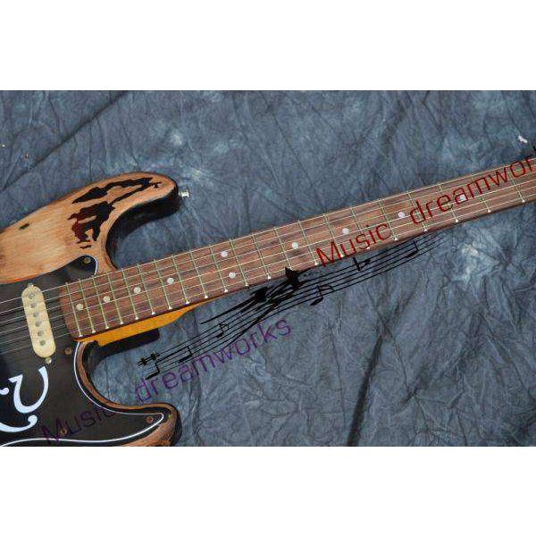 ハンドメイド☆男女兼用☆エレキギター 40インチ 本体 弦 ハンドメイド