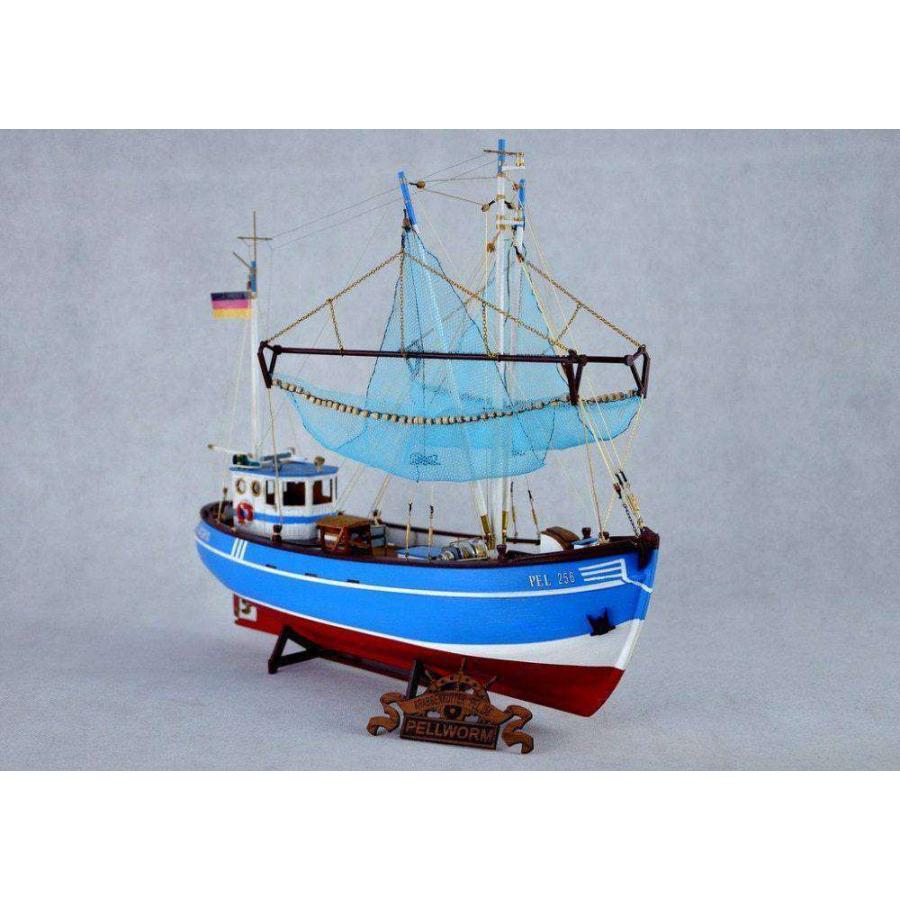◆NIDALEモデル スケール 1/48 漁船モデルキット 北欧 ペルヴォルムトロール船 木製モデル◆