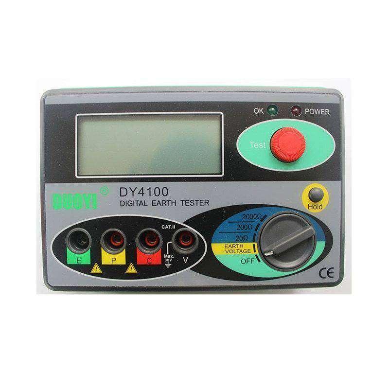 DY4100 Megohmmeter 0-2000オームリアルデジタルアーステスター接地抵抗テスターメーター : イーテックコマース - 通販 ...