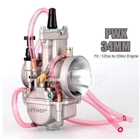 オートバイ PWKレーシングキャブレター 34φ 単気筒250ccクラスに最適