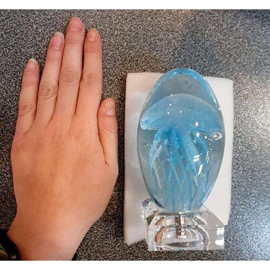 ブルー くらげLEDライト インテリア 癒し クラゲ クリスタルランプ