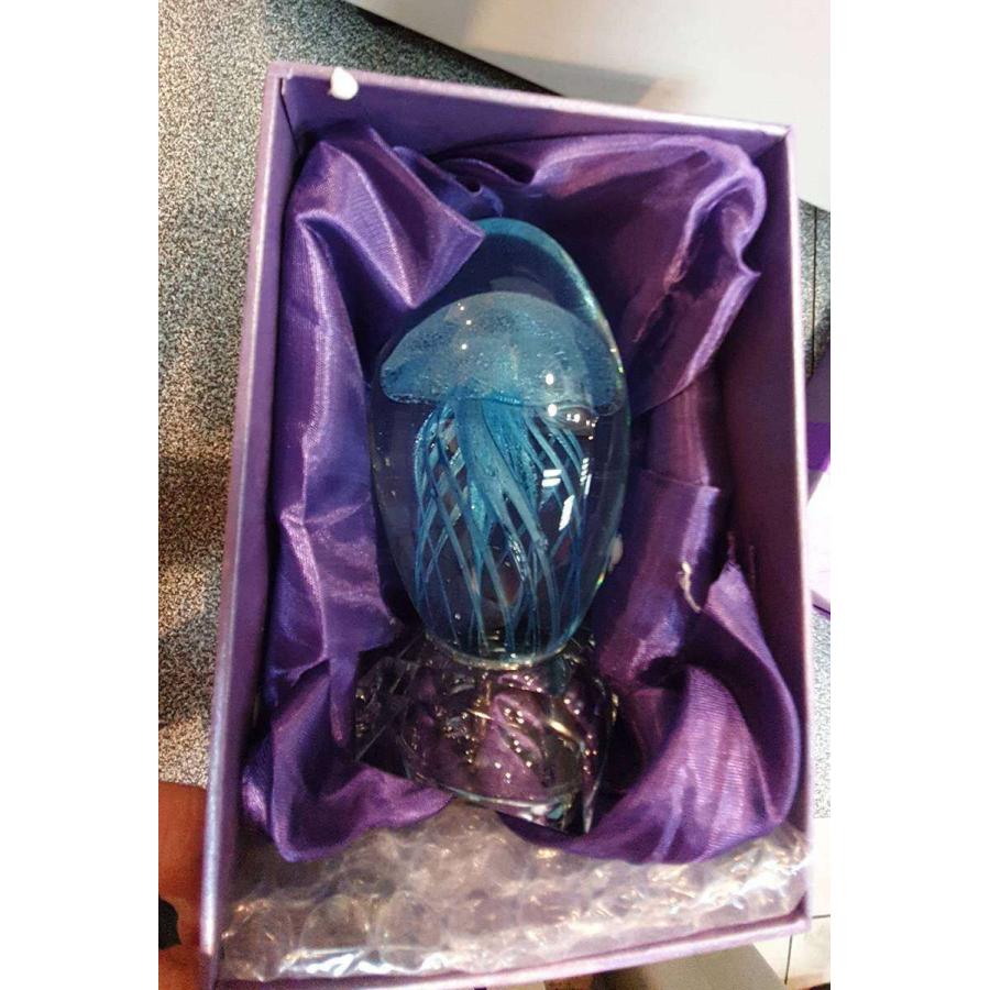 ブルー くらげLEDライト インテリア 癒し クラゲ クリスタルランプ