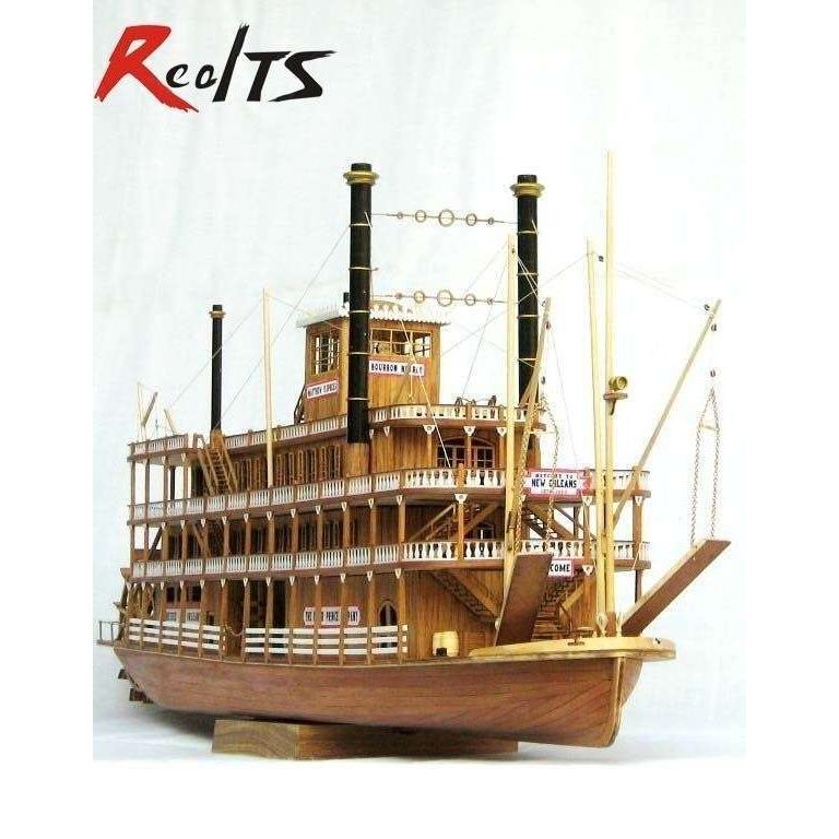 木造船キット 1/100スケール ミシシッピ汽船船｜etech-commerce