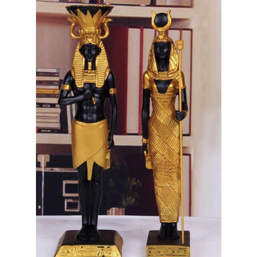 古代エジプト ファラオ／クレオパトラ 像 オブジェ ピラミッド 置物