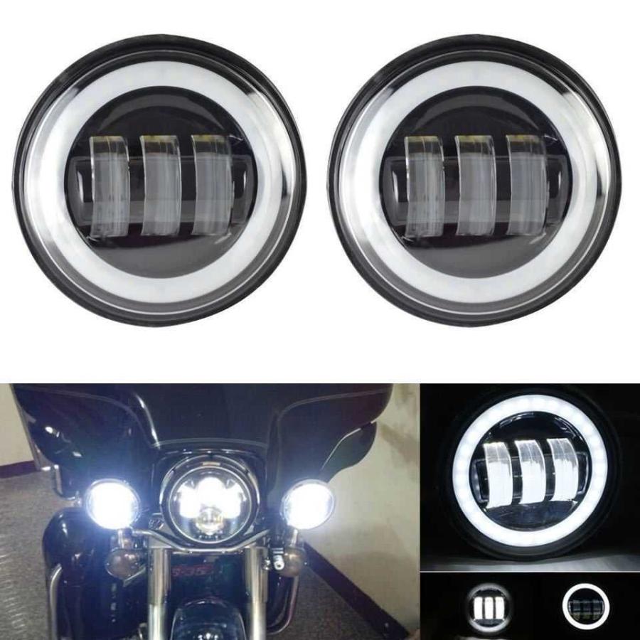 ハーレー　FLH フォグランプセット セット LED ヘッドライト・フォグランプ 7インチ 4.5インチ ブラック