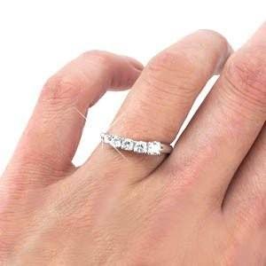 リング エタニティ ダイヤモンド SI-クラス 0.40ct エタニティ プラチナ900 誕生日 指輪 父の日の画像