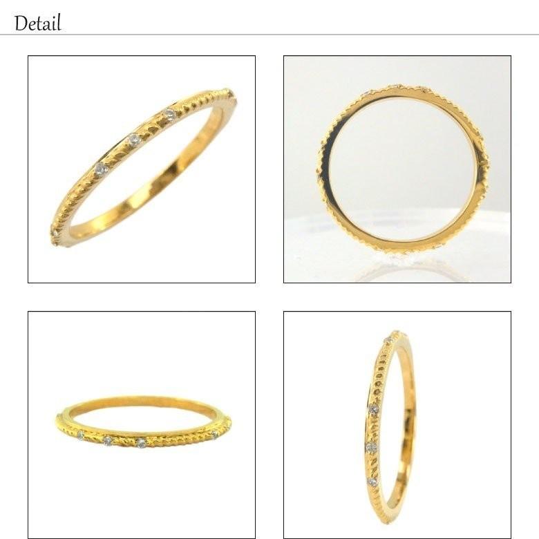 リング 指輪 18金 k18 フルエタニティ ミル打ち ダイヤ エタニティ ミディ ファランジ 誕生日 記念日 プレゼント 父の日の画像