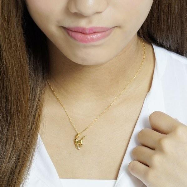 ネックレス 18金 アメジスト 一粒 ネコ ペンダント 誕生石 猫 キャット ネックレス 誕生日 プレゼント ピンクゴールド 母の日 爆買 |  | 04