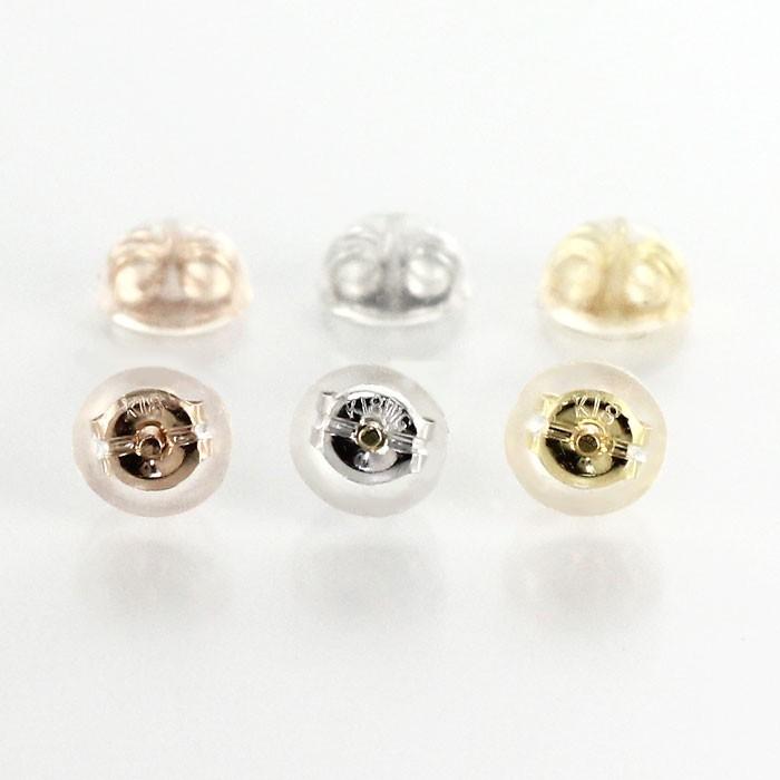 キャッチ ピアス シリコン ダブルロック スペア 地金 ゴールド 18金 18k k18 0.5ペア 片耳 バレンタイン |  | 04