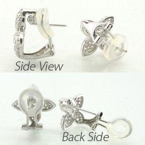 【新商品】 ダイヤモンド イヤリング レディース クリップ ピアス プラチナ 900 パヴェ フラワー 1.00ct 【NAN3410422262】(119900円)