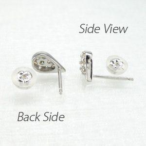 ダイヤモンド ピアス ゴールド 18k ドロップ シンプル0.30ct k18 父の日の画像