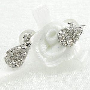 ダイヤモンド ピアス ゴールド 18k ドロップ シンプル0.30ct k18 父の日の画像