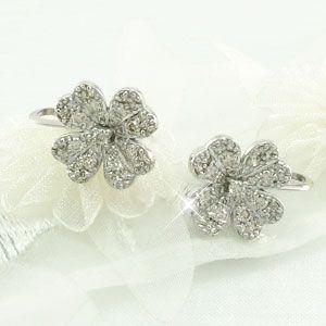 ダイヤモンド イヤリング レディース クリップ ゴールド 18k パヴェ フラワー 花 0.70ct 18金 K18｜eterille｜02