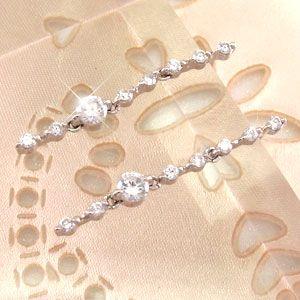 ピアス レディース プラチナ 900 ダイヤモンド 揺れる ロング ストレート 誕生日 プレゼント 母の日 |  | 01