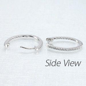 ダイヤモンド ピアス フープ プラチナ 900 中折れ エタニティ オーバル スレンダー 誕生日 プレゼント 母の日 爆買 |  | 02