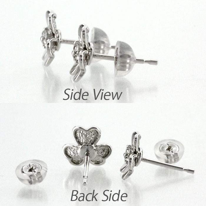 ダイヤモンド ピアス 18k k18 ゴールド フラワー 花 スタッド ボーナス
