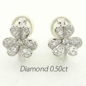 ダイヤモンド イヤリング レディース クリップ ゴールド 18k ピアス  