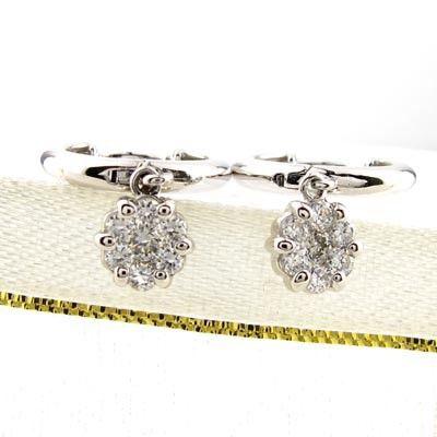 ダイヤモンド ピアス フープ ゴールド 18k フラワー ミステリー 中折れ k18 誕生日 プレゼント 母の日 |  | 01