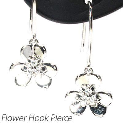 ピアス プラチナ 900 ダイヤモンド フラワー 花 揺れる 誕生日 プレゼント 母の日 | 