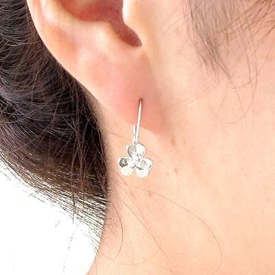 フックピアス ゴールド 10k ダイヤモンド フラワー 花 揺れる K10 誕生日 プレゼント 母の日 |  | 03