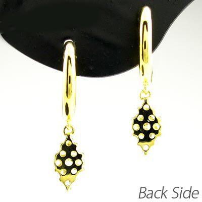 ダイヤモンド ピアス フープ ゴールド 18k ひし形 中折れ 揺れる スイング k18 YG 誕生日 プレゼント 母の日 |  | 03