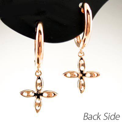 ダイヤモンド ピアス フープ ゴールド 18k フラワー 花 揺れる 中折れ k18 PG 誕生日 プレゼント 母の日 爆買 |  | 03