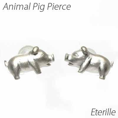 ピアス レディース プラチナ 900 ダイヤモンド ピッグ 豚 ぶた アニマル 地金 無垢 誕生日 プレゼント 母の日 爆買 | 
