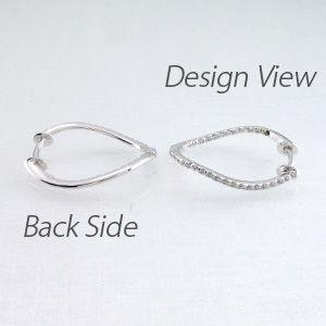 ダイヤモンド ピアス フープ プラチナ 900 中折れ エタニティ オーバル カーブ 誕生日 プレゼント 母の日 爆買 |  | 02