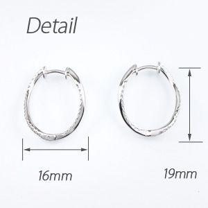ダイヤモンド ピアス フープ プラチナ 900 中折れ エタニティ オーバル カーブ 誕生日 プレゼント 母の日 爆買 |  | 03