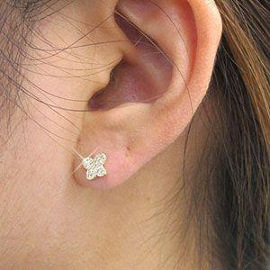 チョウ パピヨン sona ダイヤモンド 蝶 パヴェ バタフライ ピアス デート ピアス ゴールド 18k ダイヤモンド バタフライ 蝶々 蝶 パピヨン
