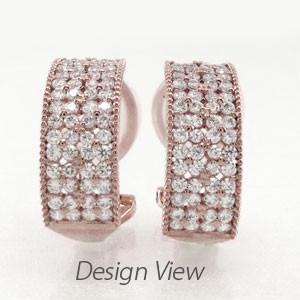 ダイヤモンド イヤリング 指輪 レディース クリップ ゴールド 18k パヴェ フラワー アンティーク ミル 18金 バレンタイン |  | 02