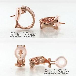 ダイヤモンド イヤリング 指輪 レディース クリップ ゴールド 18k パヴェ フラワー アンティーク ミル 18金 バレンタイン |  | 03