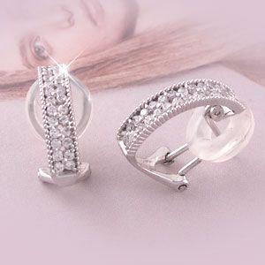 ダイヤモンド イヤリング 指輪 レディース クリップ ピアス プラチナ 900 パヴェ 透かし フラワー ミル バレンタイン |  | 01