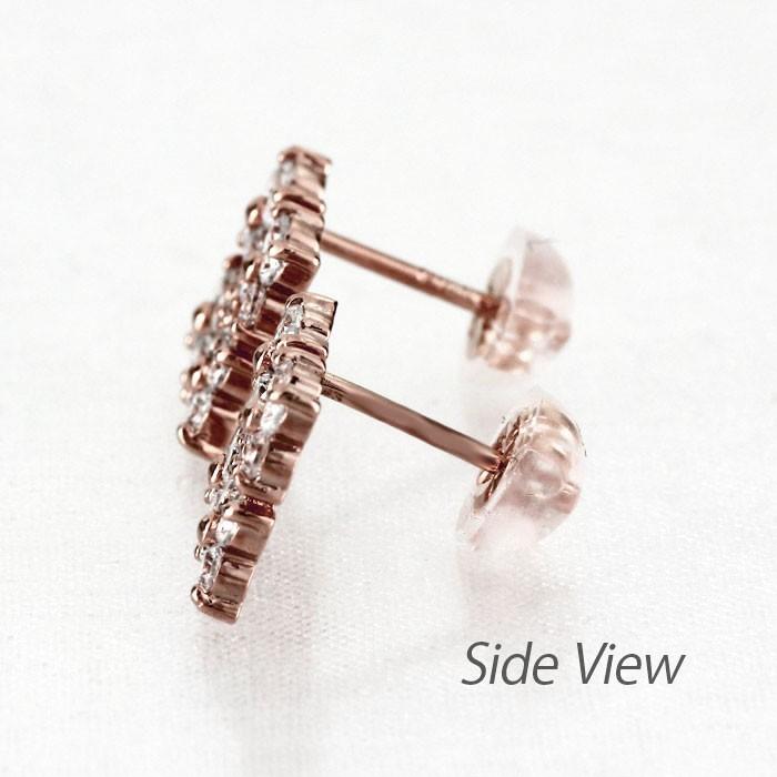 ピアス レディース ダイヤモンド ダイヤピアス 18k k18 ゴールド ピンクゴールド PG 雪 結晶 スノー スノークリスタル 誕生日 プレゼント 母の日 爆買 |  | 03