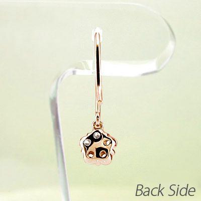 ダイヤモンド フックピアス ゴールド 18k フラワー 花 揺れる アメリカン18金 k18 PG 誕生日 プレゼント 母の日 爆買 |  | 03