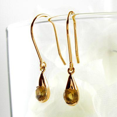 シトリン フックピアス 11月 誕生石 一粒 ドロップ つゆ 揺れる 18金 誕生日 プレゼント 母の日 爆買 |  | 02
