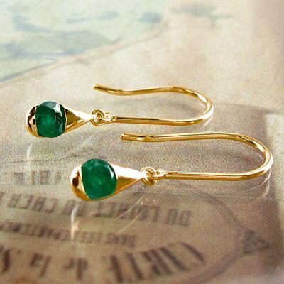 エメラルド フックピアス 5月 誕生石 一粒 フドロップ 揺れる 18金 誕生日 プレゼント 誕生日 プレゼント 母の日 爆買 |  | 01