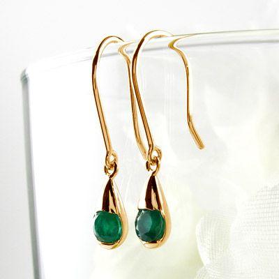 エメラルド フックピアス 5月 誕生石 一粒 フドロップ 揺れる 18金 誕生日 プレゼント 誕生日 プレゼント 母の日 爆買 |  | 02