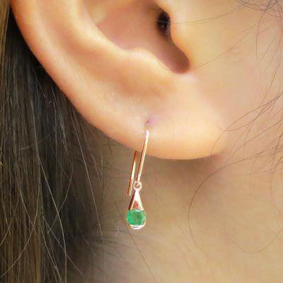 エメラルド フックピアス 5月 誕生石 一粒 フドロップ 揺れる 18金 誕生日 プレゼント 誕生日 プレゼント 母の日 爆買 |  | 04