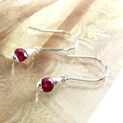 ルビー フックピアス プラチナ 900 7月 誕生石 一粒 ドロップ つゆ 揺れる アメリカン 母の日 爆買 |  | 01