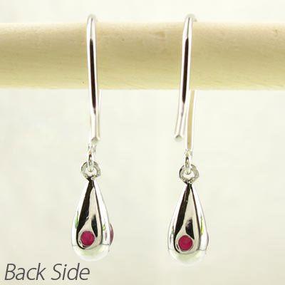 ルビー フックピアス プラチナ 900 7月 誕生石 一粒 ドロップ つゆ 揺れる アメリカン 母の日 爆買 |  | 03