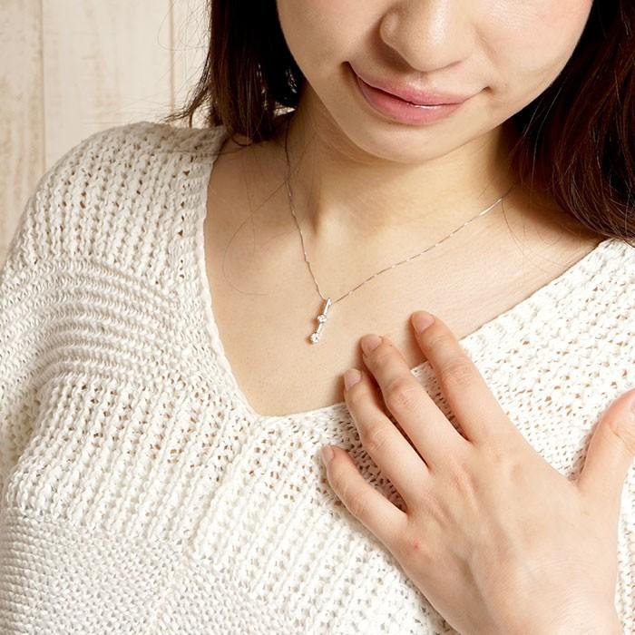 ダイヤモンド ネックレス レディース ペンダント プラチナ 900 シンプル 覆輪 ふくりん 誕生日 プレゼント 父の日の画像
