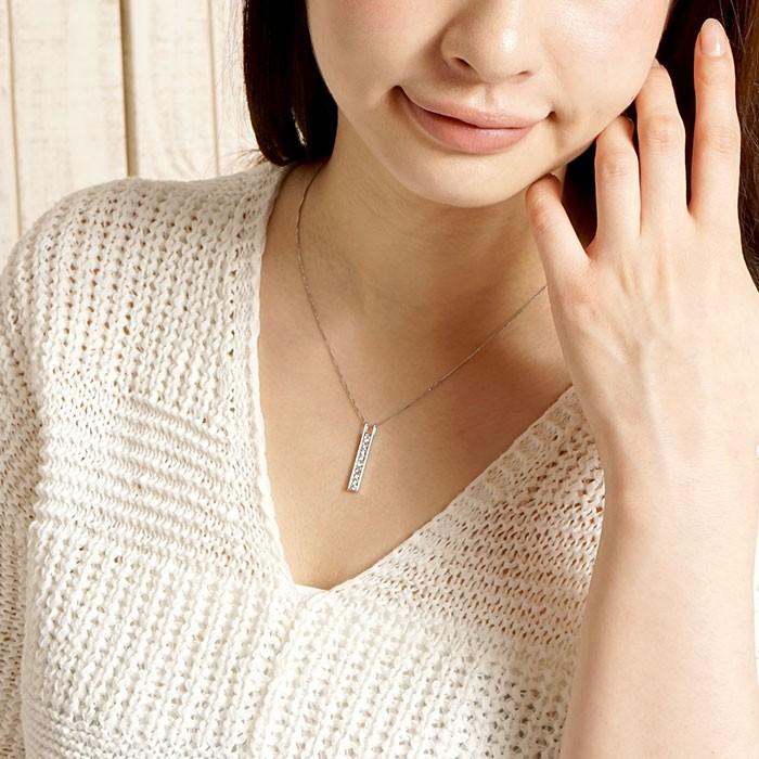 ダイヤモンド ネックレス レディース ペンダント ゴールド シンプル 0.5 ゴールド 10金 K10 誕生日 プレゼント 父の日の画像