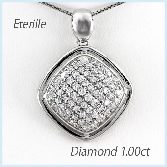 ダイヤモンド ネックレス レディース ペンダント プラチナ 900 パヴェ スクエア ゴージャス アンティーク 誕生日 プレゼント 母の日 爆買 | 