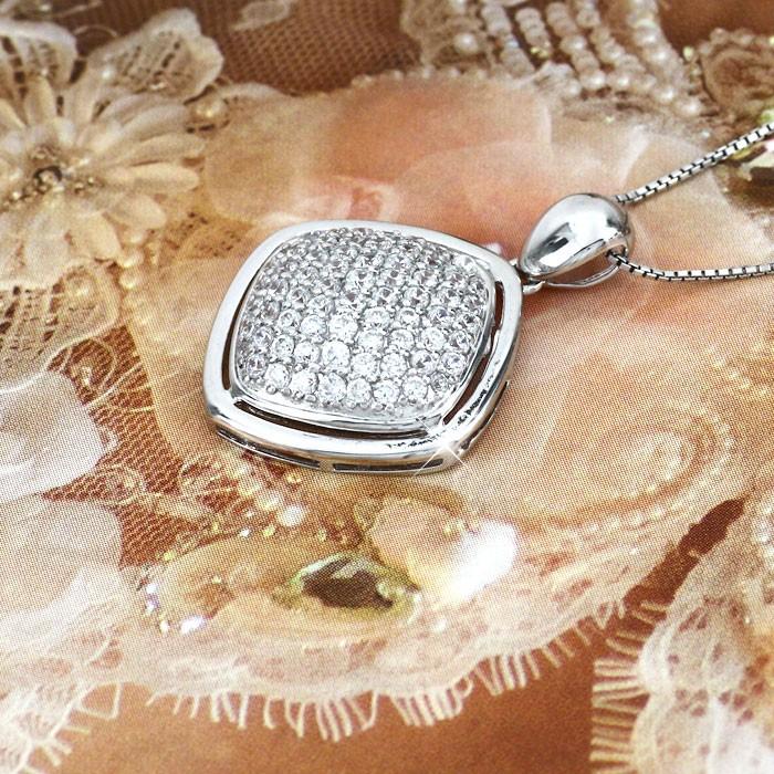 ダイヤモンド ネックレス レディース ペンダント プラチナ 900 パヴェ スクエア ゴージャス アンティーク 誕生日 プレゼント 母の日 爆買 |  | 01